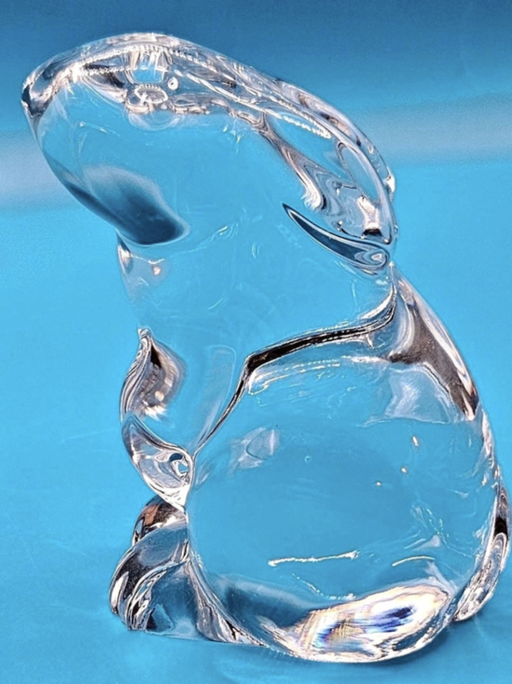 Baccarat Rabbit Clear Crystal Sculpture
